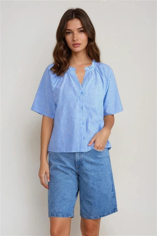 Linn Frill Top - Marina Hvid - S - Vero Moda