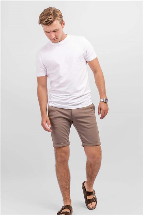 Chino Shorts - Walnut - Herre - M - TeeShoppen