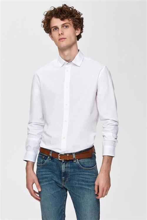 Oxford Skjorte - Hvid - Herre - M - Selected Homme
