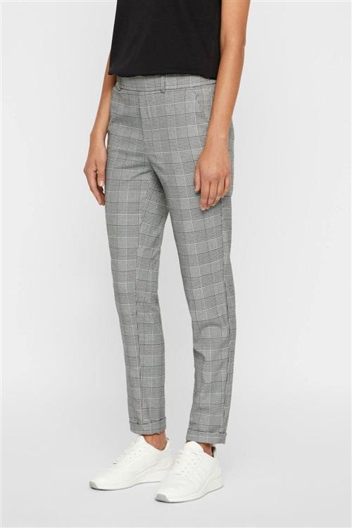 Maya Pants med tern - Grå/Hvid - Dame - XS/32 - Vero Moda