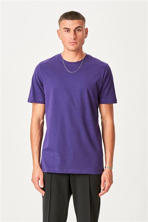 Basic T-shirt - Lilla - Herre - 2XL - TeeShoppen