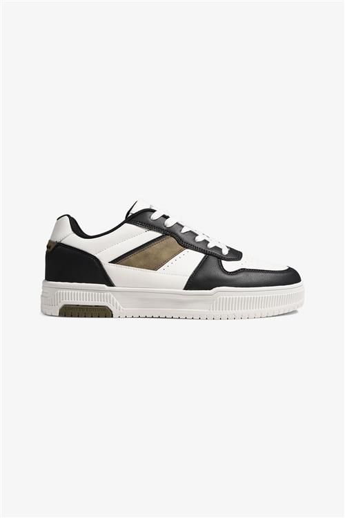 Classic Sneaker - White/Black/Khaki - 45 - TeeShoppen