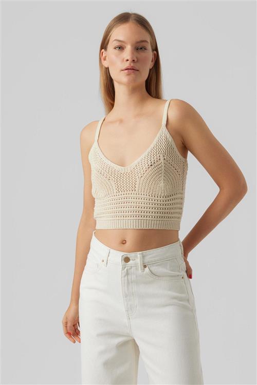Justine Cropped Top - Birch - M - Vero Moda