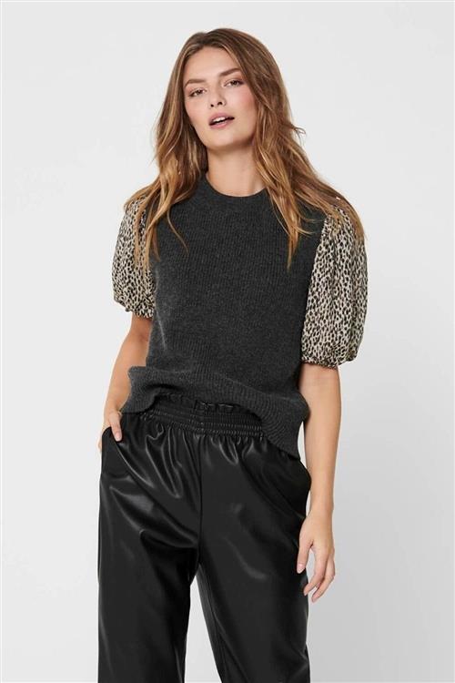 Paris Strik Vest - Mørk Grå - Dame - XS - ONLY