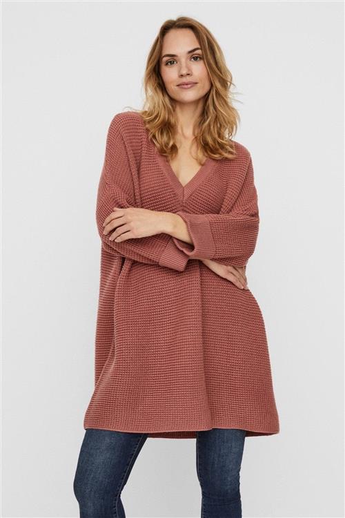 Leanna striktrøje - Rosa - Dame - L - Vero Moda