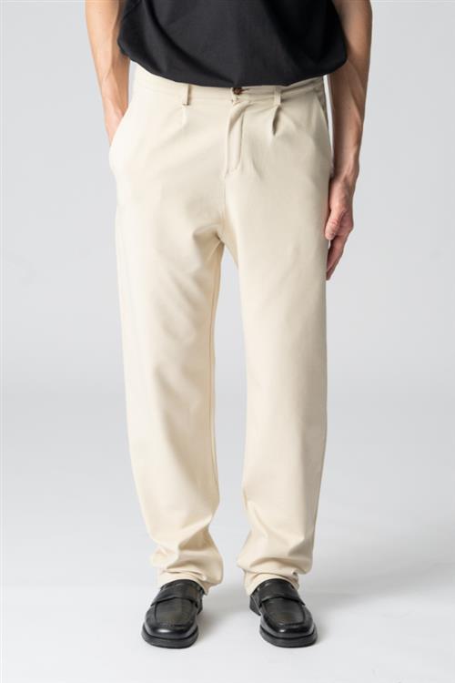 Performance Pants Wide - Beige - S/34 - Bukser med stretch - TeeShoppen