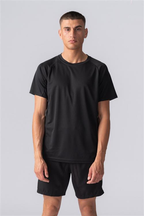 Trænings T-shirt - Sort - Herre - L - TeeShoppen