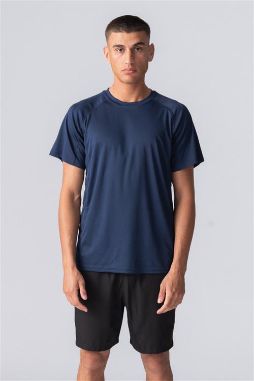 Trænings T-shirt - Navy - Herre - 2XS - TeeShoppen
