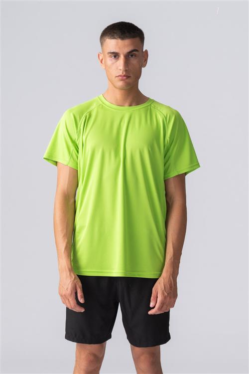 Trænings T-shirt - Lime Grøn - Herre - XS - TeeShoppen