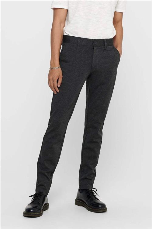 Mark Pants - Mørke Grå (stræk bukser) - FeHerre - 33/32 - Only & Sons