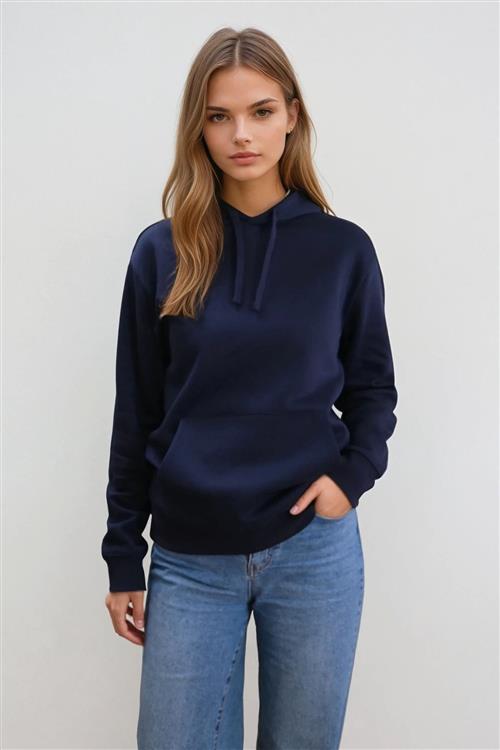 Essential Hoodie - Navy - L - TeeShoppen