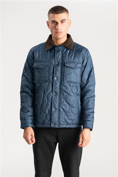 Quiltet Jakke - Navy - Herre - 3XL - TeeShoppen