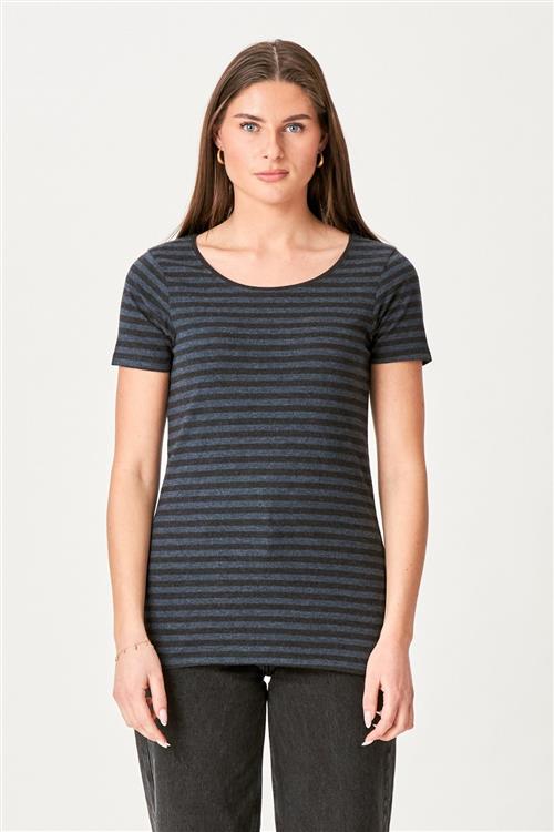 Nørregade T-shirt - Sort-Blå - Dame - XL - TeeShoppen