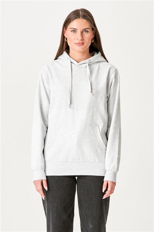 Oversized Hoodie - Askegrå - Dame - L - TeeShoppen