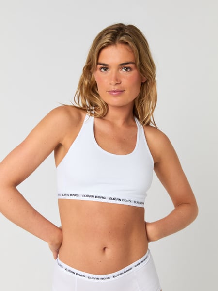 Björn Borg Logo Soft Top Hvid, XS