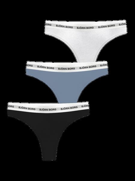 Björn Borg Logo Thongs 3-pack Multi, M