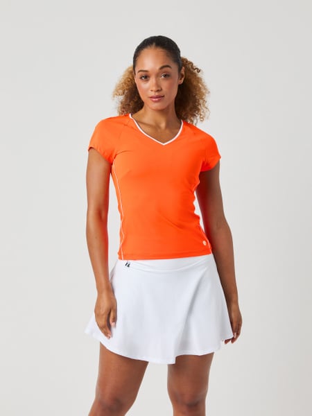 Björn Borg Ace V-neck T-shirt Orange, XS