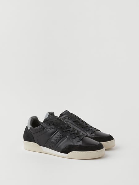 Björn Borg Men's Leather Sneaker Sl200 Sort, 43
