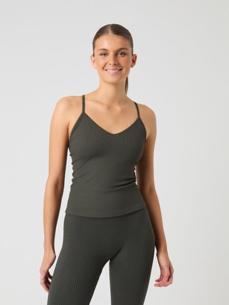 Björn Borg Studio Ribbed Strap Tank Top Grøn, L