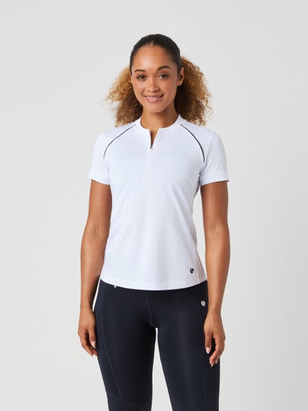 Björn Borg Ace Zip Polo Shirt Hvid, XXL