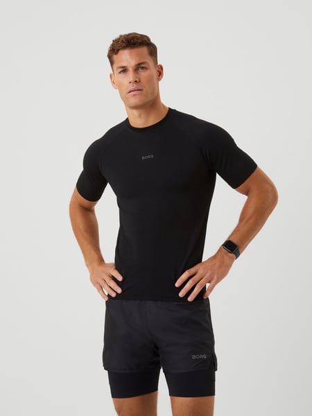 Björn Borg Borg Running Seamless T-shirt Sort, S