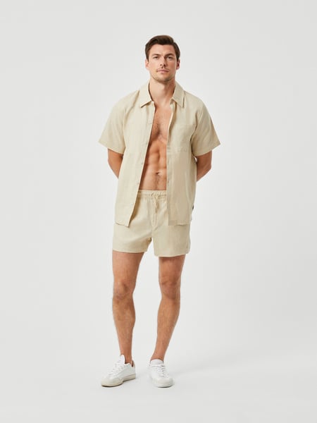 Björn Borg Borg Linen Shirt Beige, XL