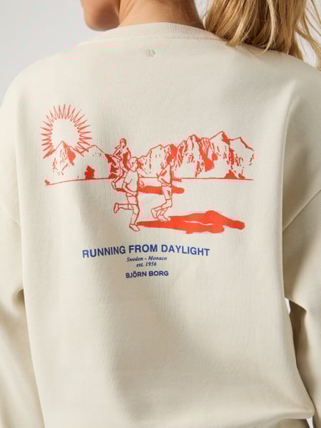 Björn Borg Borg Boyfriend Sweatshirt Hvid, XL