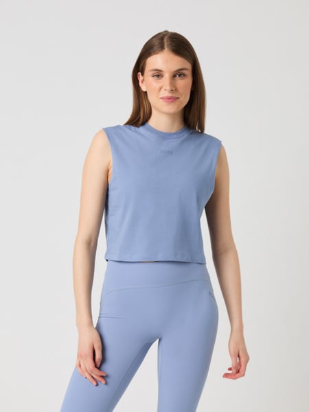 Björn Borg Borg Cropped Tank Top Blå, XL