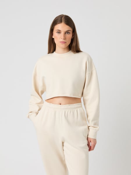 Björn Borg Studio Oversized Cropped Sweatshirt Hvid, M