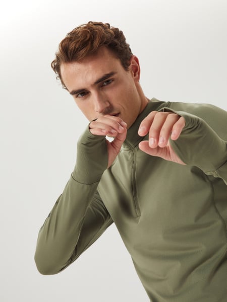 Björn Borg Borg Midlayer Half Zip Grøn, S