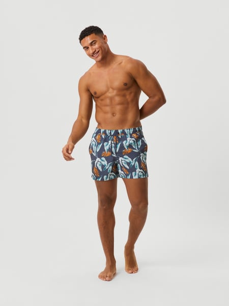 Björn Borg Borg Print Swim Shorts Blå, XL