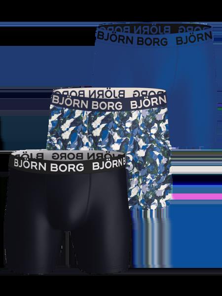 Björn Borg Sports Microfiber Boxers 3-pack Blå, XS
