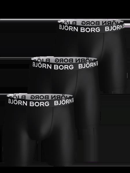 Björn Borg Sports Microfiber Boxers 3-pack Sort, XS