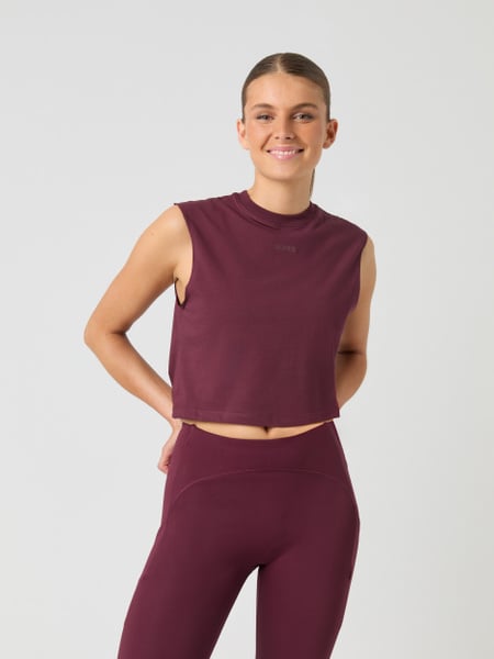 Björn Borg Borg Cropped Tank Top Rød, XXL