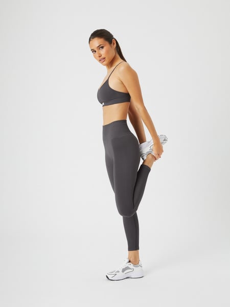 Björn Borg Studio Seamless Ribbed Tights Grå, XL