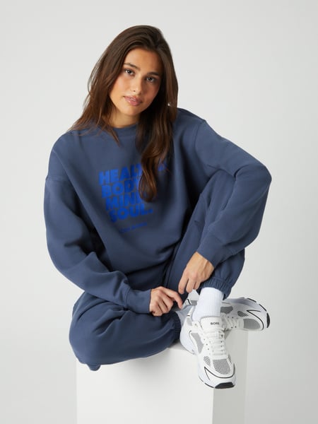 Björn Borg Studio Oversized Crew Blå, XS