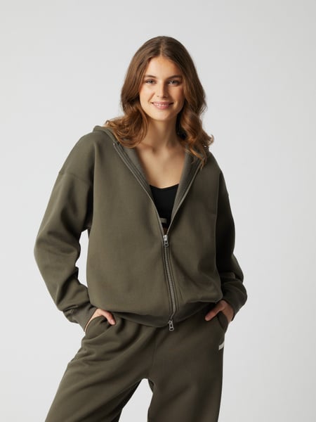 Björn Borg Studio Oversized Zip Hoodie Brun, M