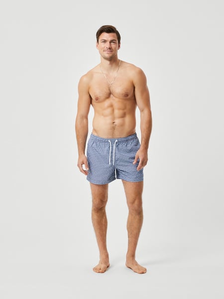 Björn Borg Borg Print Swim Shorts Blå, XXL