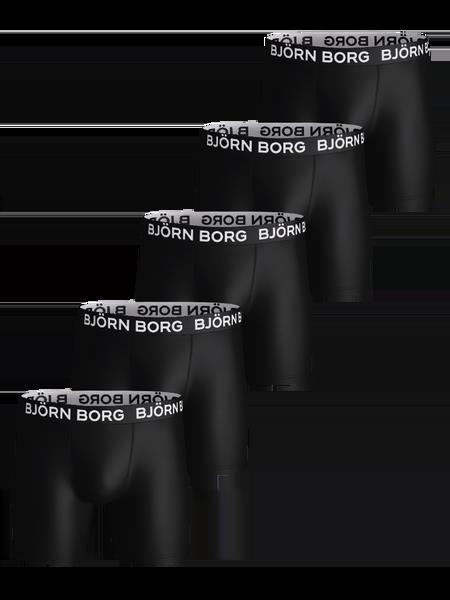 Björn Borg Sports Microfiber Boxers 5-pack Sort, XL