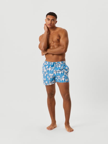 Björn Borg Borg Print Swim Shorts Blå, S