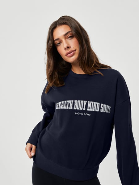 Björn Borg Ace Boyfriend Crew Marineblå, XXL