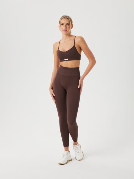 Björn Borg Studio Seamless Rib Tights Brun, M