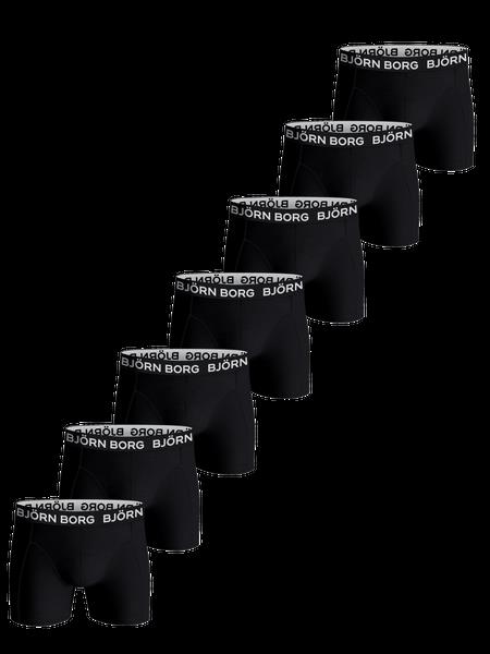 Björn Borg Cotton Stretch Boxers 7-pack Sort, XL