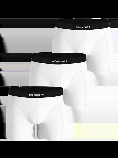 Björn Borg Organic Cotton Stretch Boxers 3-pack Hvid, XL