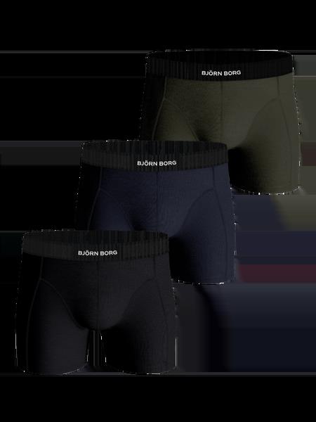 Björn Borg Organic Cotton Stretch Boxers 3-pack Sort, XL
