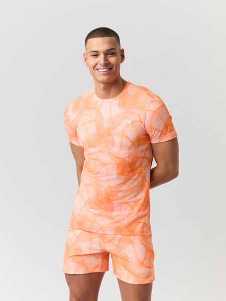 Björn Borg Ace Printed T-shirt Orange, M