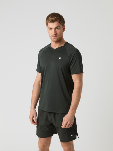 Björn Borg Ace V-neck T-shirt Grøn, S