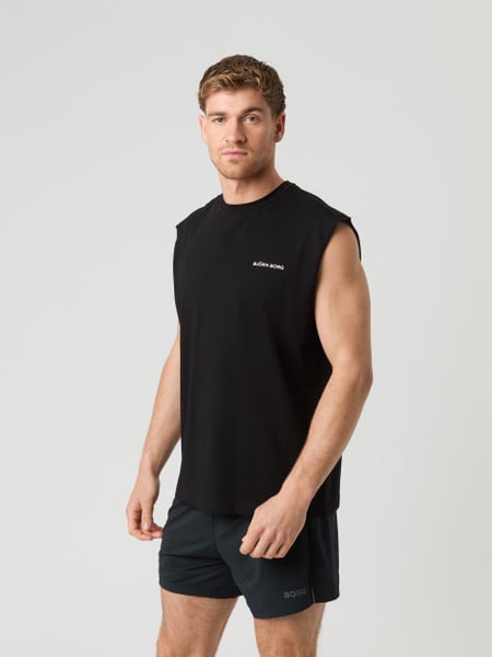 Björn Borg Borg Gym Sleeveless T-shirt Sort, S