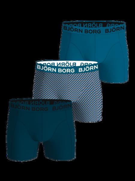 Björn Borg Cotton Stretch Boxers 3-pack Blå, L