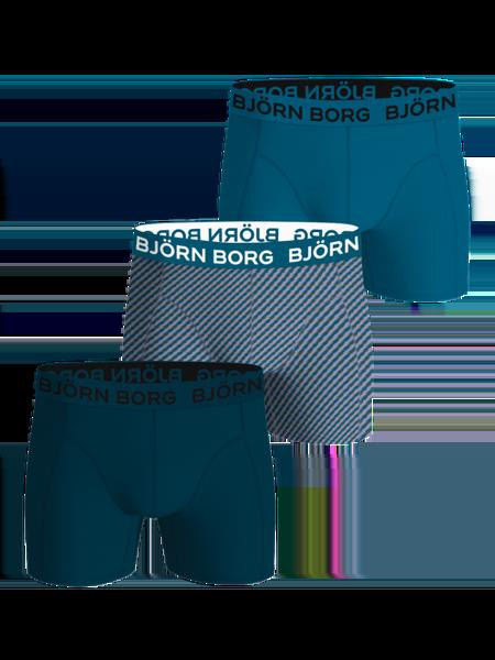 Björn Borg Cotton Stretch Boxers 3-pack Blå, XL